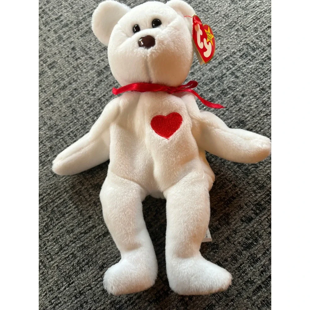 Ty Beanie Babies Buddy Bundle Mexico Red Bear‎ Halo Angel Valentino Heart Plush